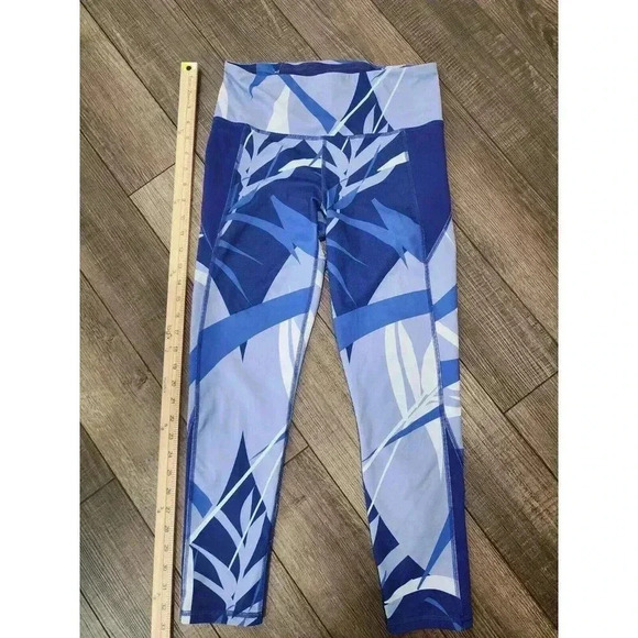 Under Armour Women's Fitted High Rise Ankle Legging Activewear Pants Blue Medium - Picture 1 of 7